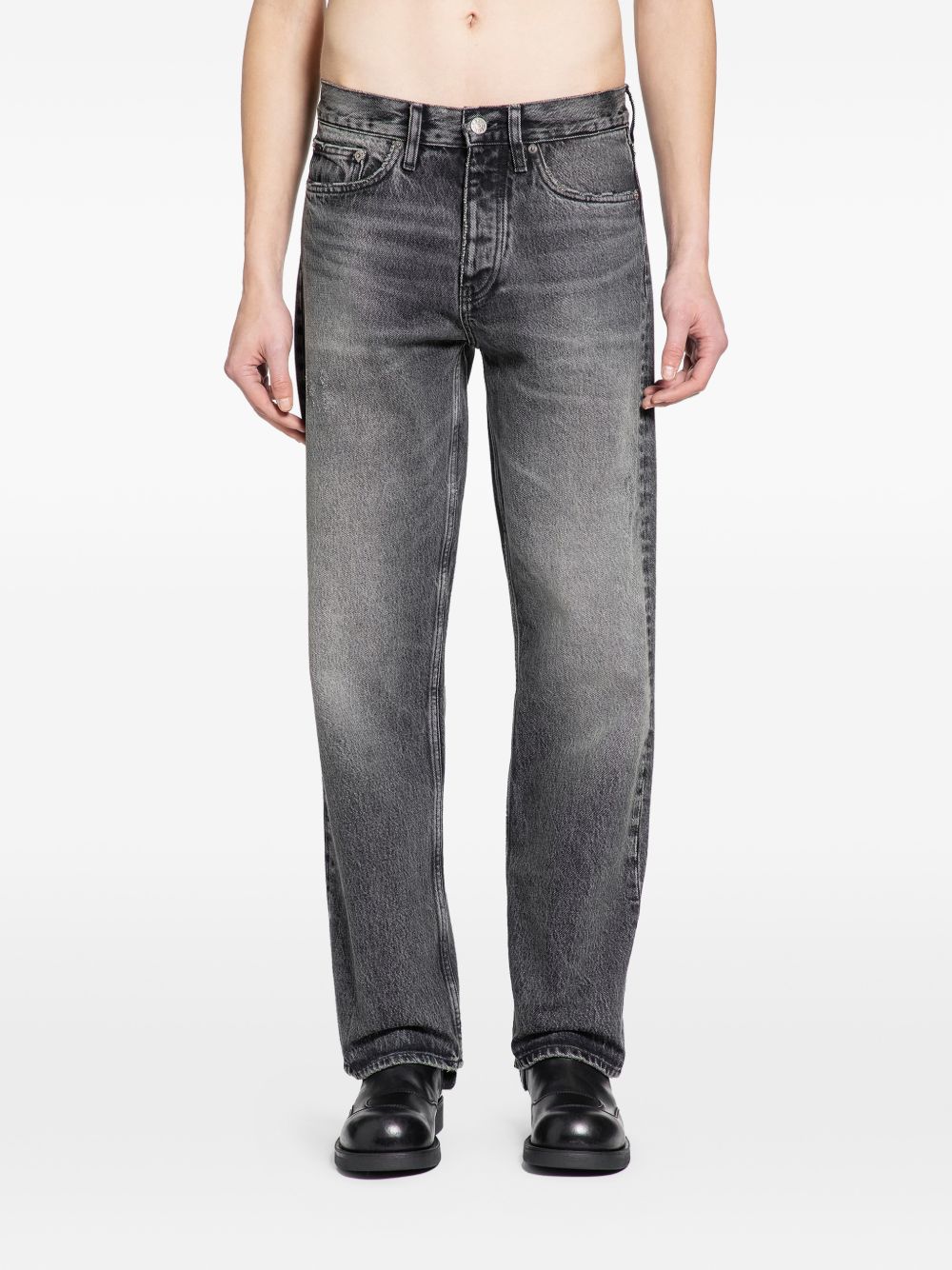 Jeans con effetto schiarito in nero Sunflower - uomo 