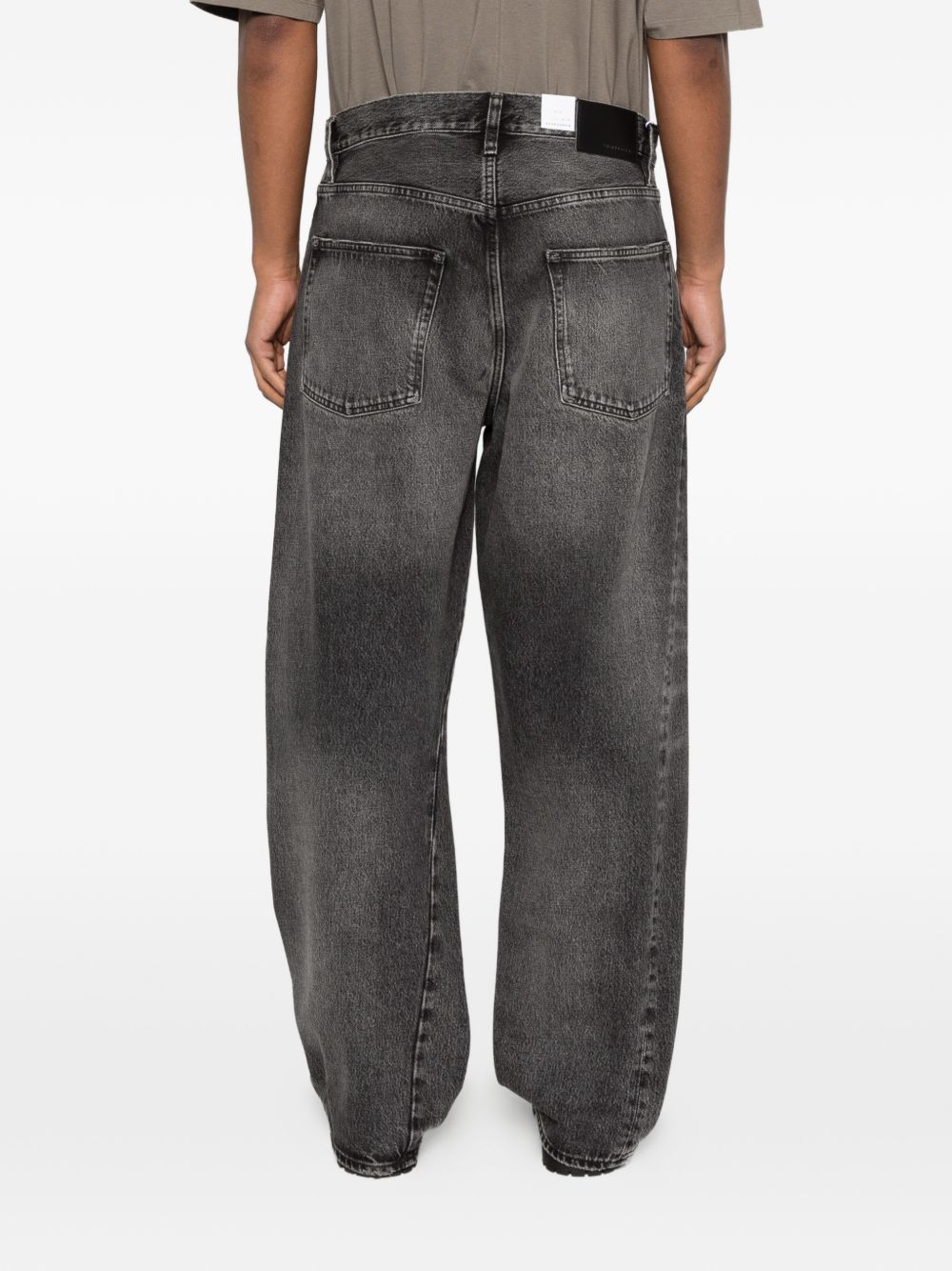 Jeans Wide Twist con effetto schiarito in nero Sunflower - uomo 