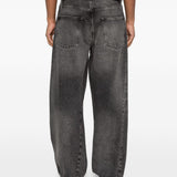 Jeans Wide Twist con effetto schiarito in nero Sunflower - uomo 