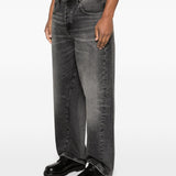 Jeans Wide Twist con effetto schiarito in nero Sunflower - uomo 
