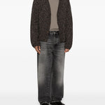 Jeans Wide Twist con effetto schiarito in nero Sunflower - uomo 