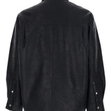 Giacca in pelle con zip in nero Sunflower - uomo 