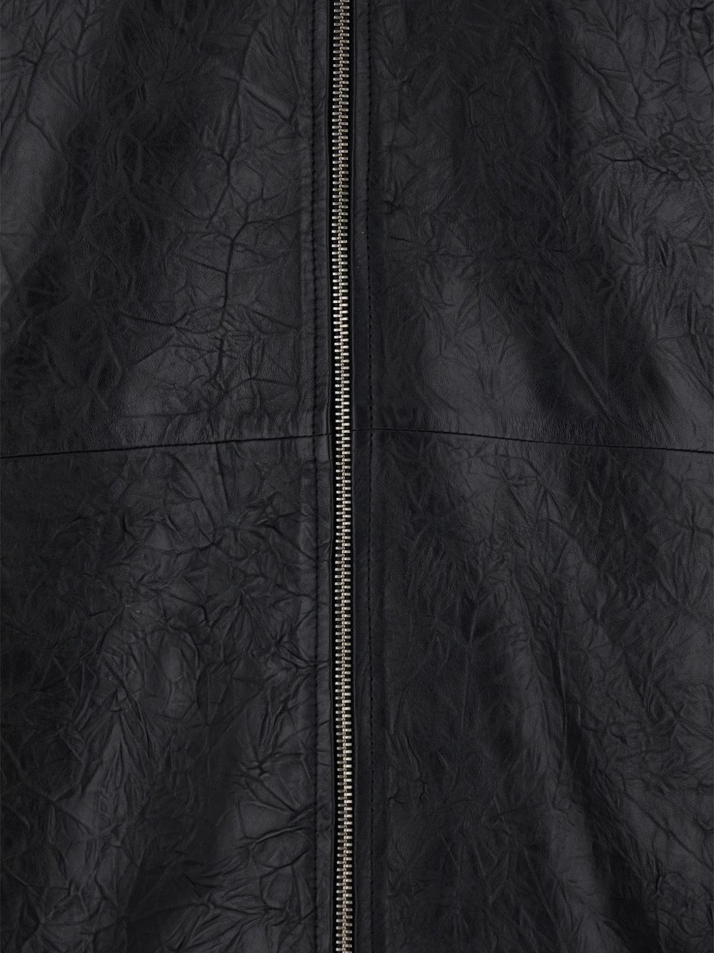 Giacca in pelle con zip in nero Sunflower - uomo 