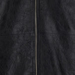 Giacca in pelle con zip in nero Sunflower - uomo 