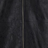 Giacca in pelle con zip in nero Sunflower - uomo 