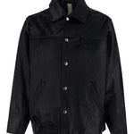 Giacca in pelle con bottoni in nero Sunflower - uomo 