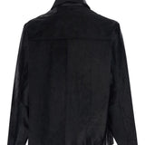 Giacca in pelle con bottoni in nero Sunflower - uomo 