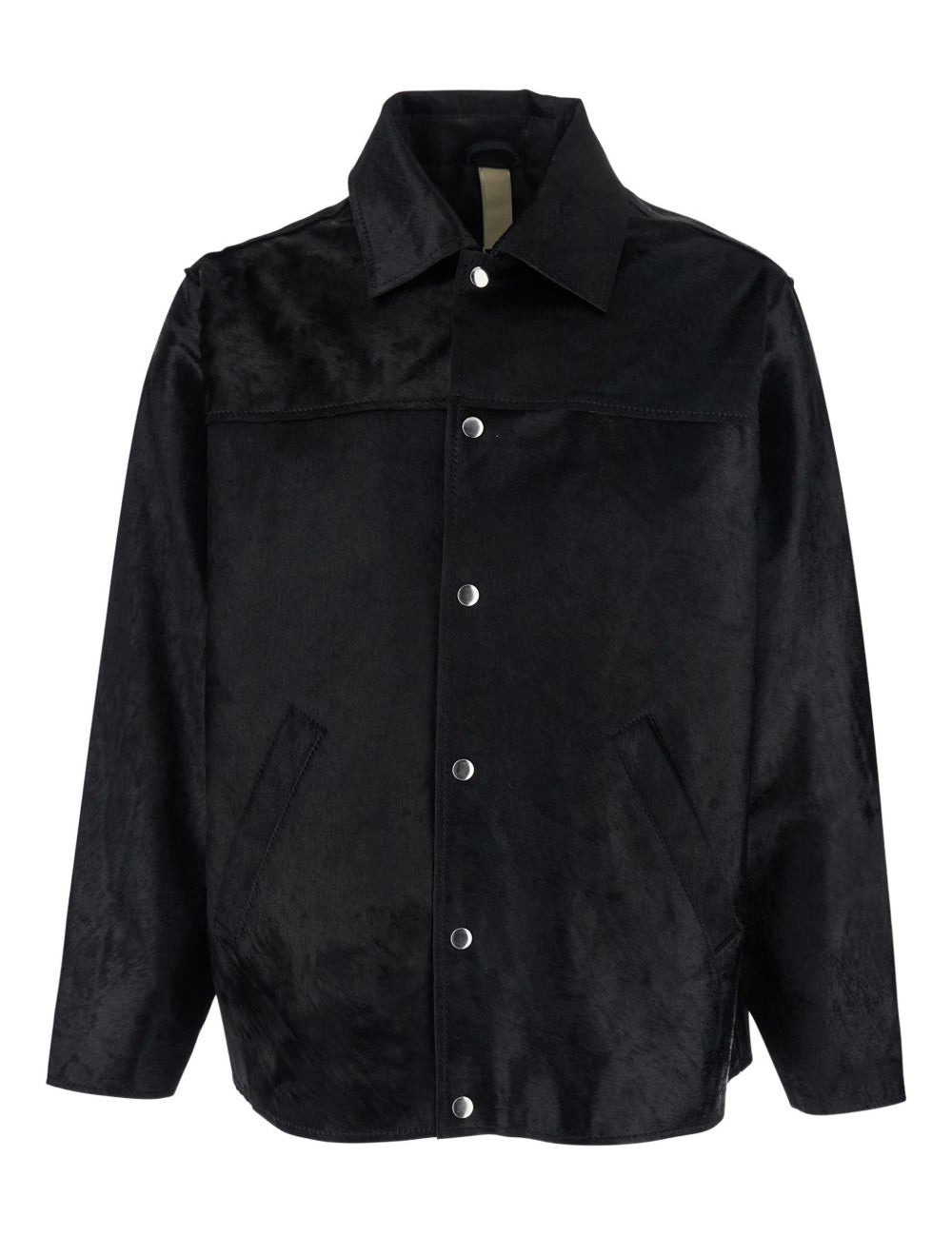 Giacca in pelle con bottoni in nero Sunflower - uomo 