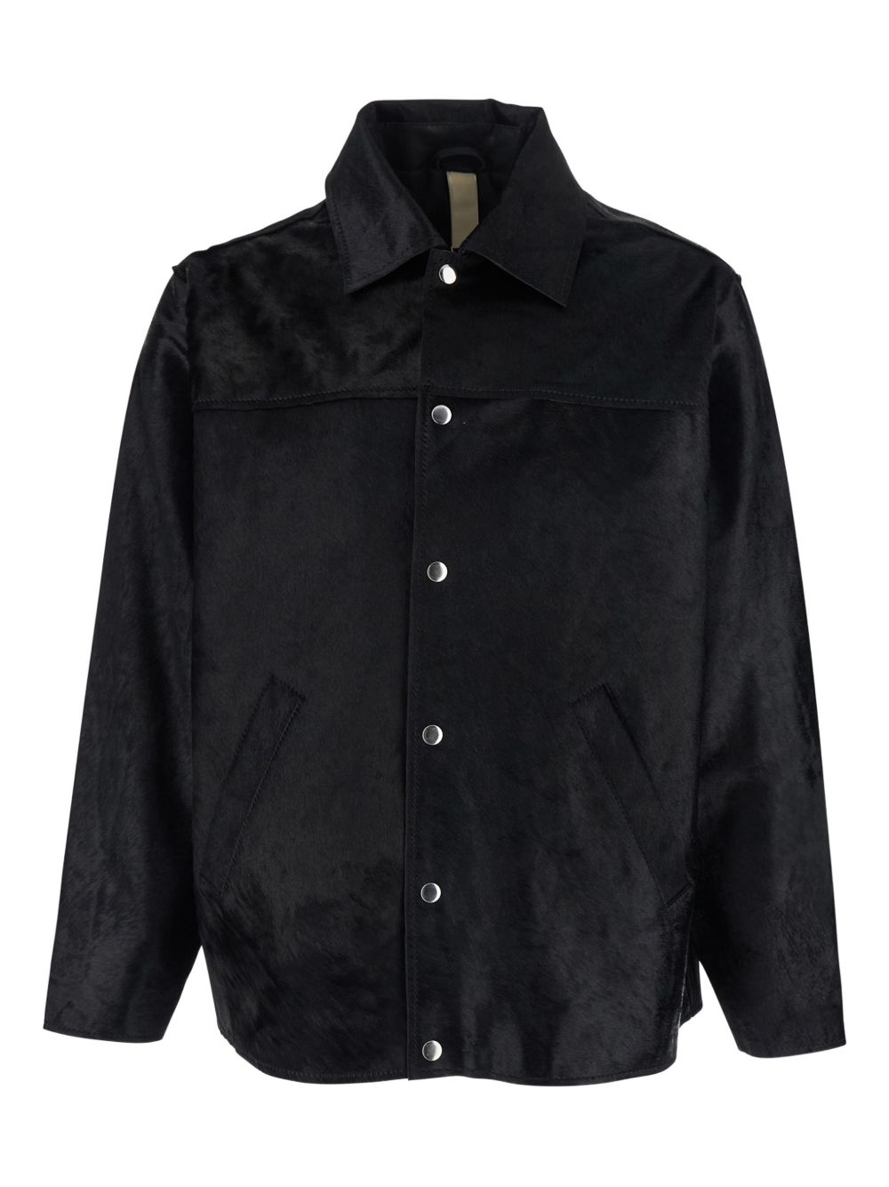 Giacca in pelle con bottoni in nero Sunflower - uomo 
