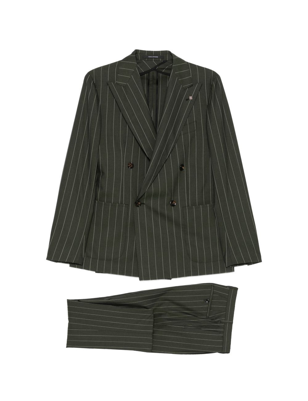 Completo doppiopetto in grigio gessato Tagliatore - uomo 