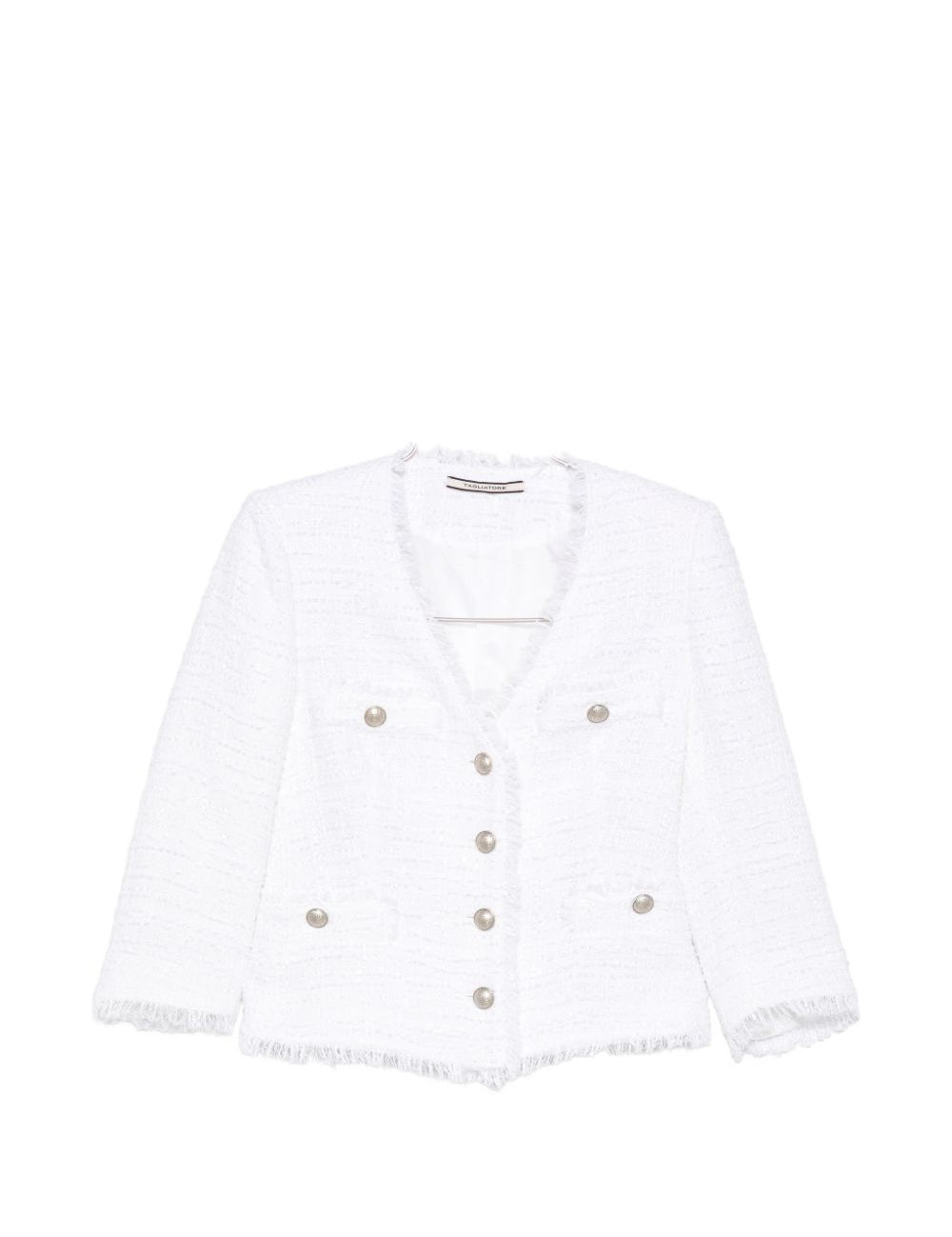 Blazer in tweed monopetto in bianco Tagliatore - donna 