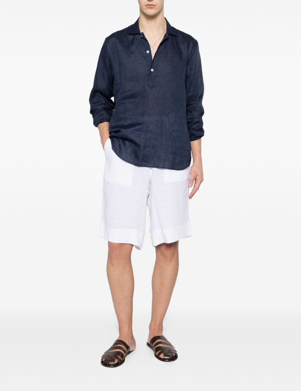 Camicia a maniche lunghe dustin in blu Tagliatore - uomo 