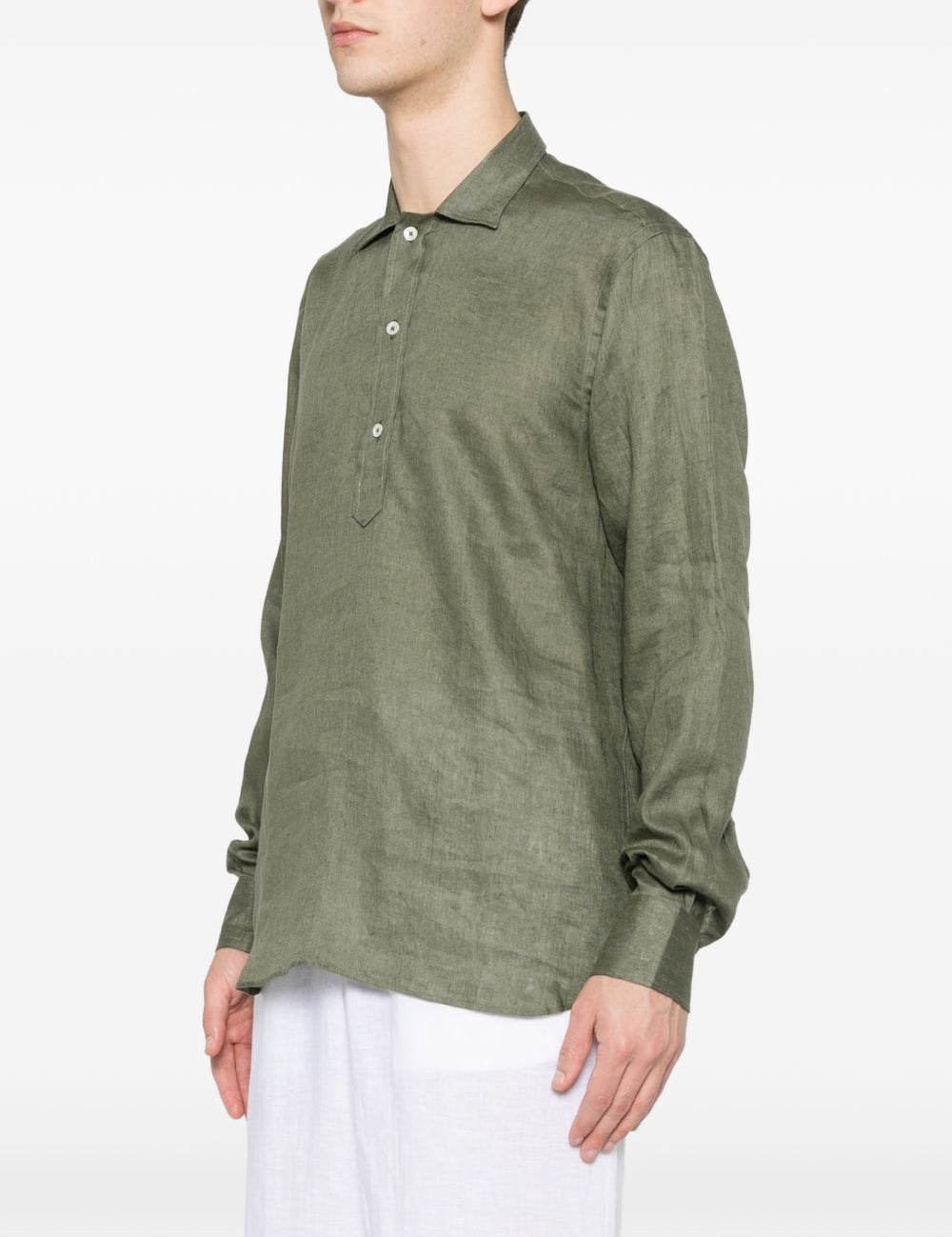 Camicia a maniche lunghe dustin in verde Tagliatore - uomo 