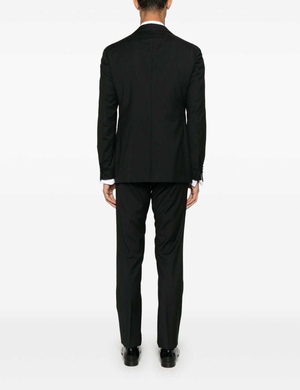 Completo monopetto in lana vergine in nero Tagliatore - uomo 