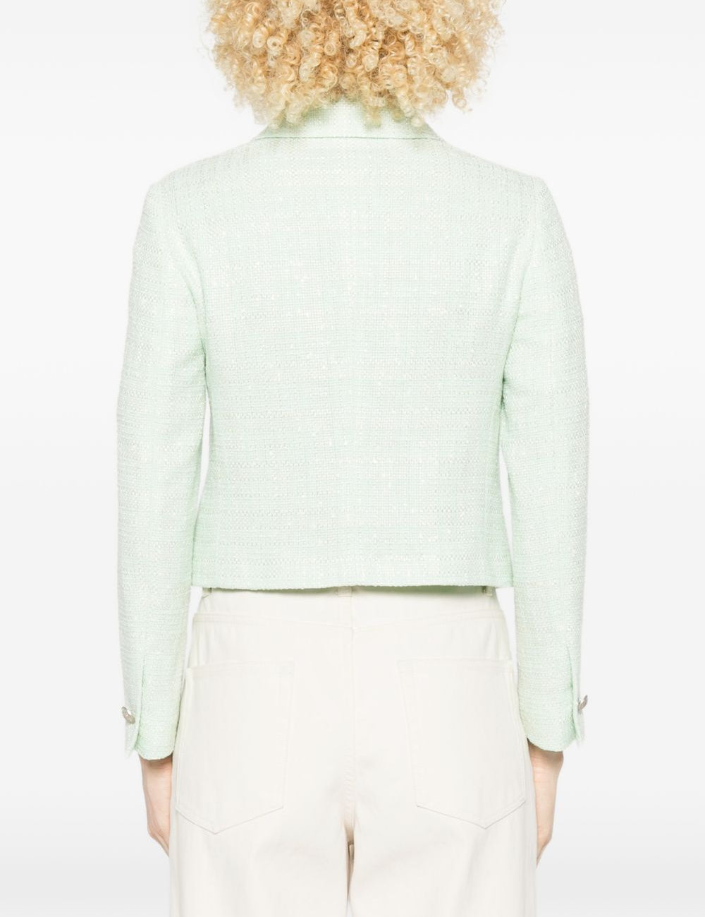 Blazer in tweed monopetto in verde Tagliatore - donna 
