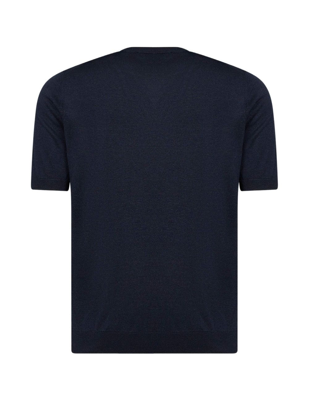T-shirt girocollo in blu Tagliatore - uomo 