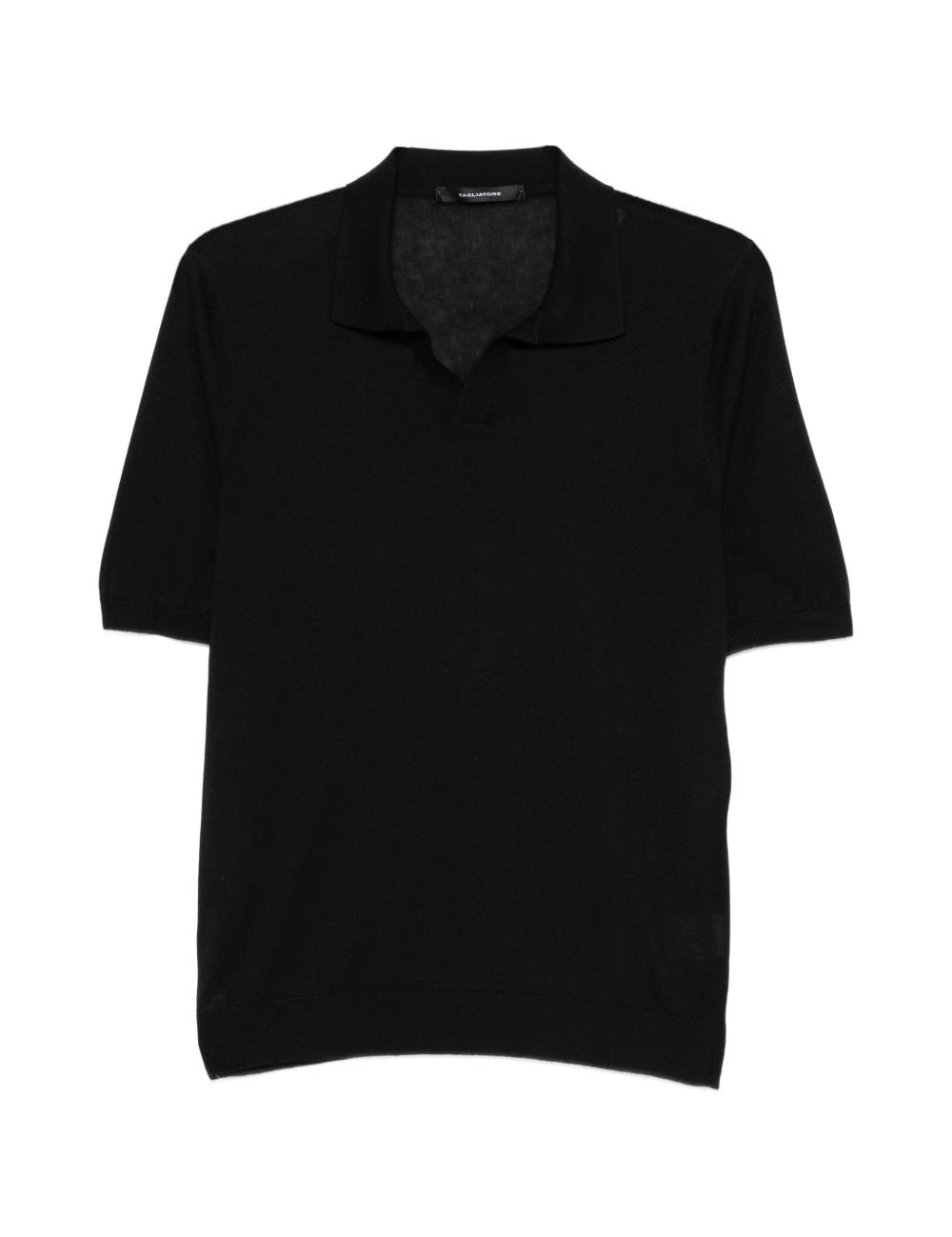Polo a maniche corte in nero Tagliatore - uomo 