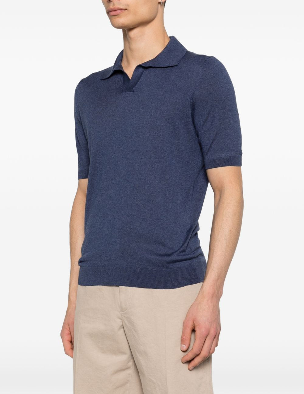 Polo a maniche corte keith in blu Tagliatore - uomo 