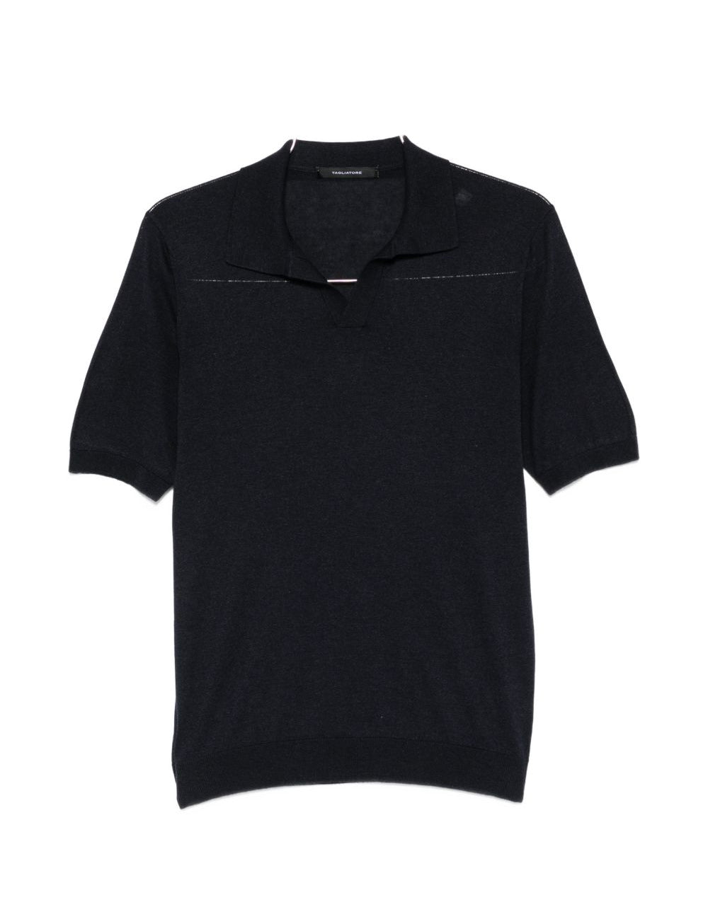 Polo a maniche corte in blu Tagliatore - uomo 
