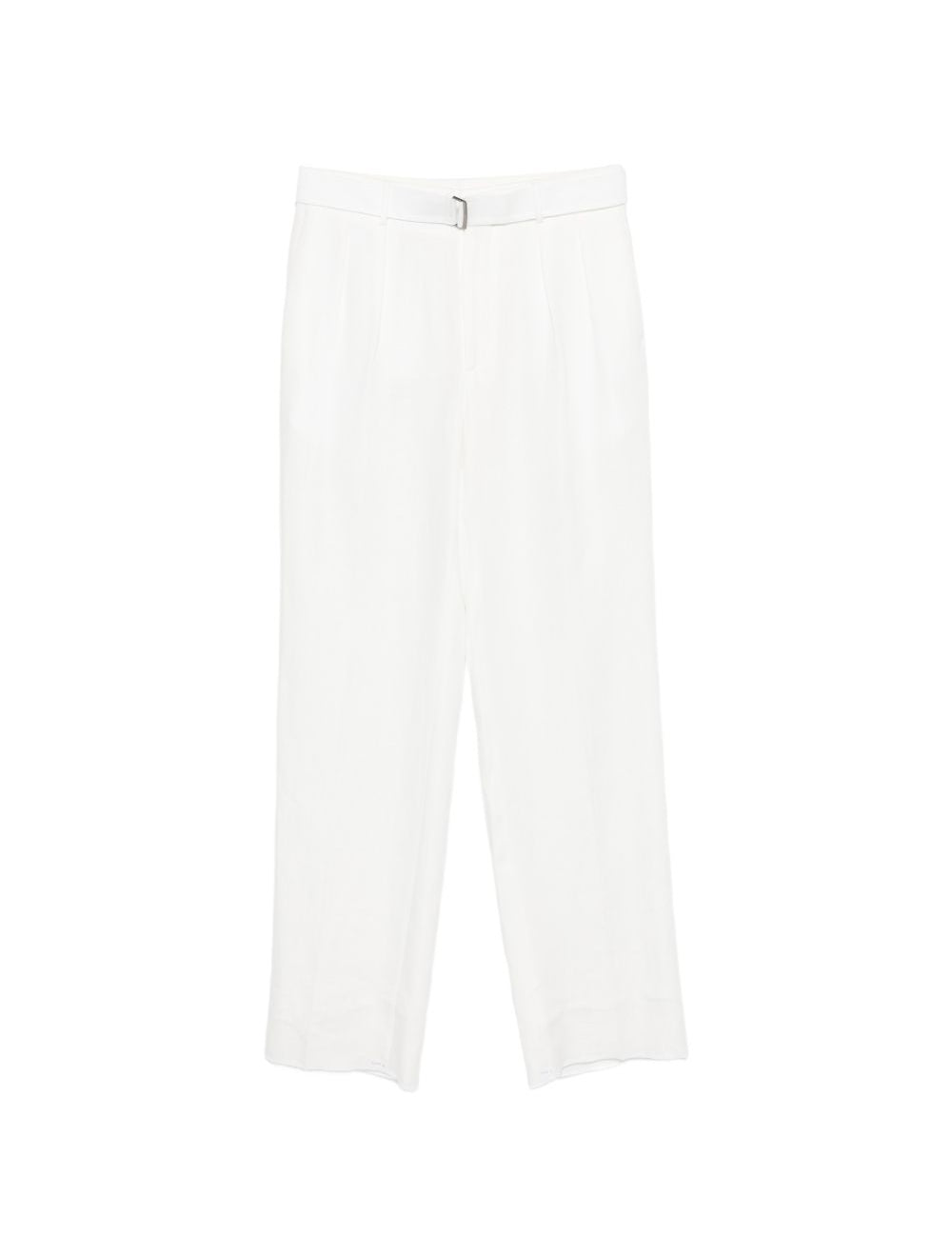 Pantaloni con cintura e dettagli a pieghe in bianco Tagliatore - uomo 