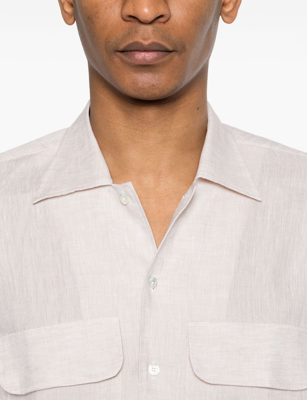 Camicia con taschino in rosa chiaro Tagliatore - uomo 