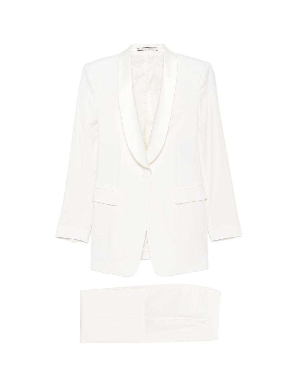 Completo Lou con revers a scialle in bianco Tagliatore - donna 