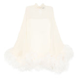 Abito mini con puume vegas in bianco Taller marmo - donna 