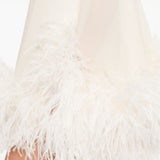 Abito mini con puume vegas in bianco Taller marmo - donna 