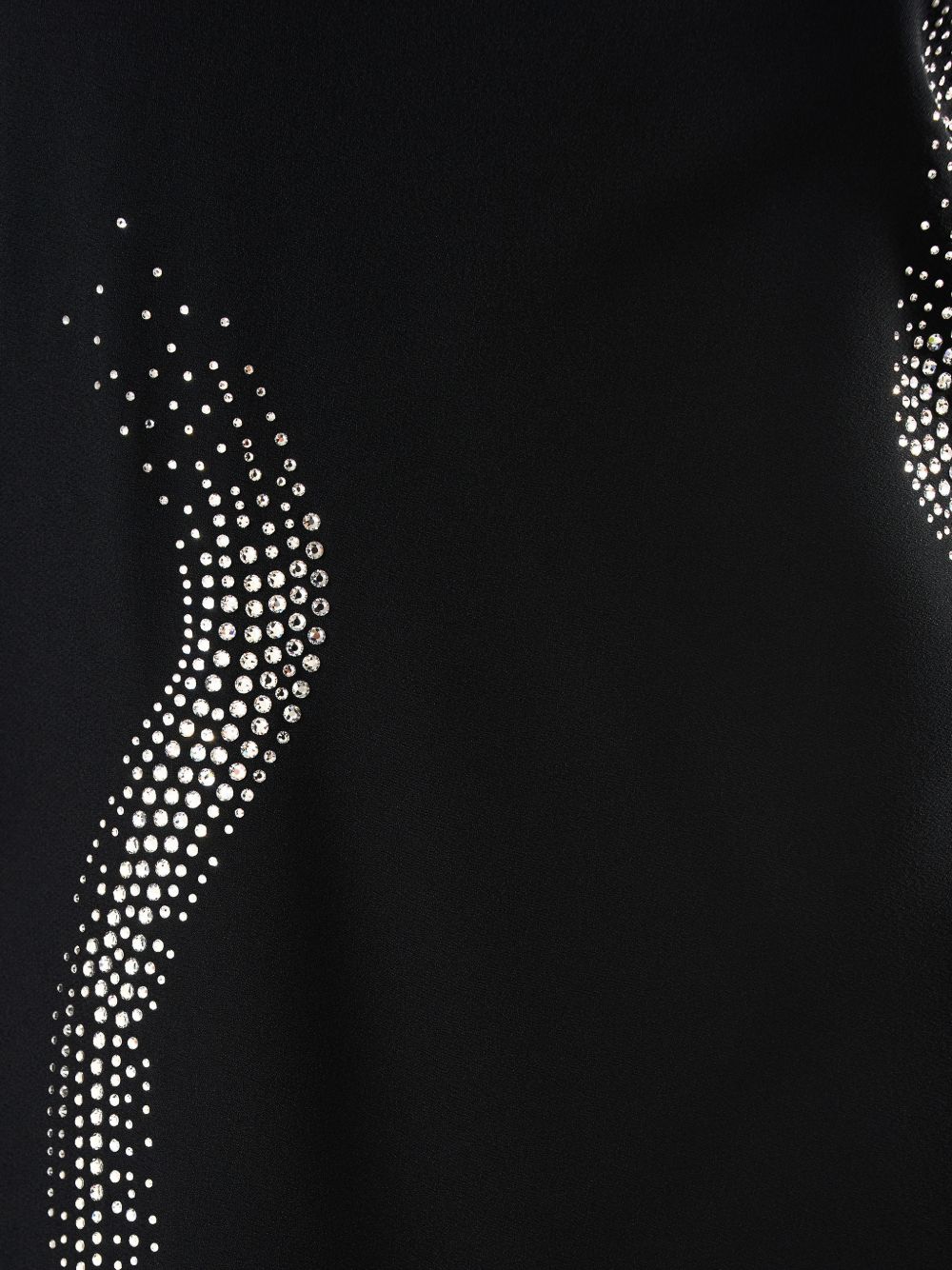 Abito lungo con cristalli palladio in nero Taller marmo - donna 