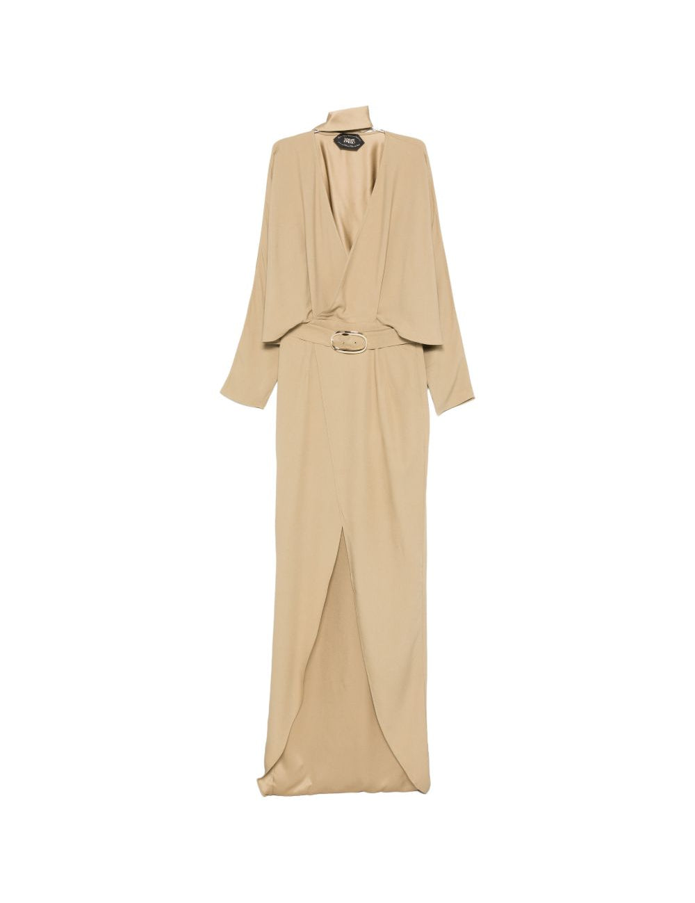 Abito lungo con cintura dunaway in beige Taller marmo - donna 