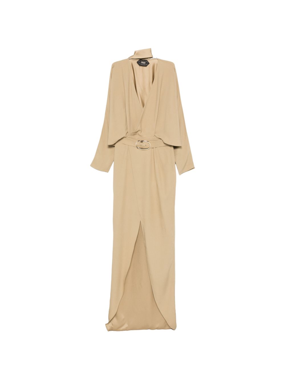 Abito lungo con cintura dunaway in beige Taller marmo - donna 