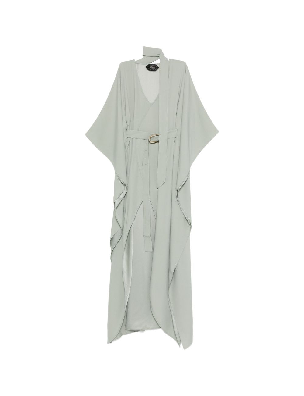 Abito lungo cassandra con scollo a v in grigio Taller marmo - donna 