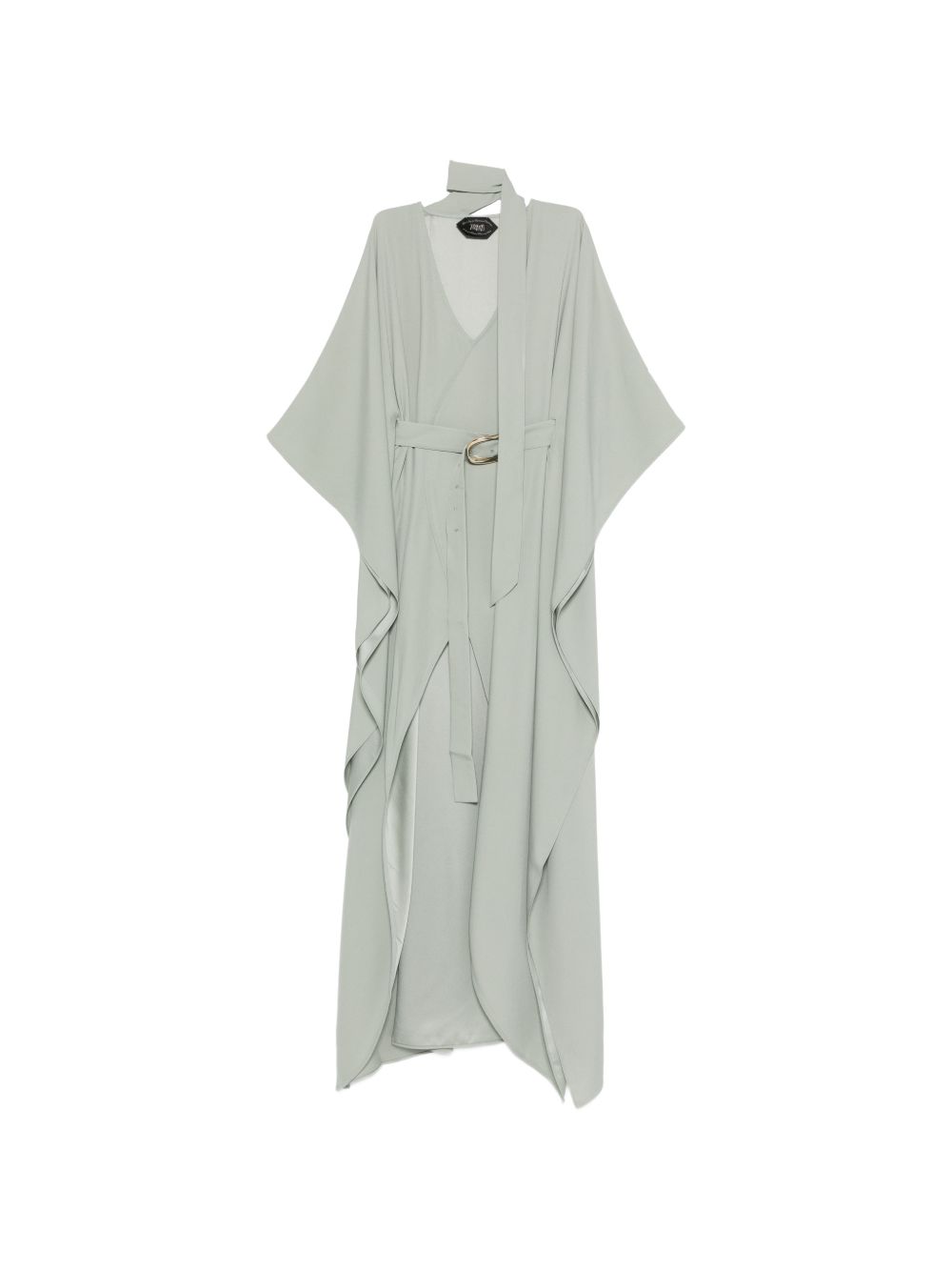 Abito lungo cassandra con scollo a v in grigio Taller marmo - donna 