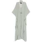 Abito lungo cassandra con scollo a v in grigio Taller marmo - donna 