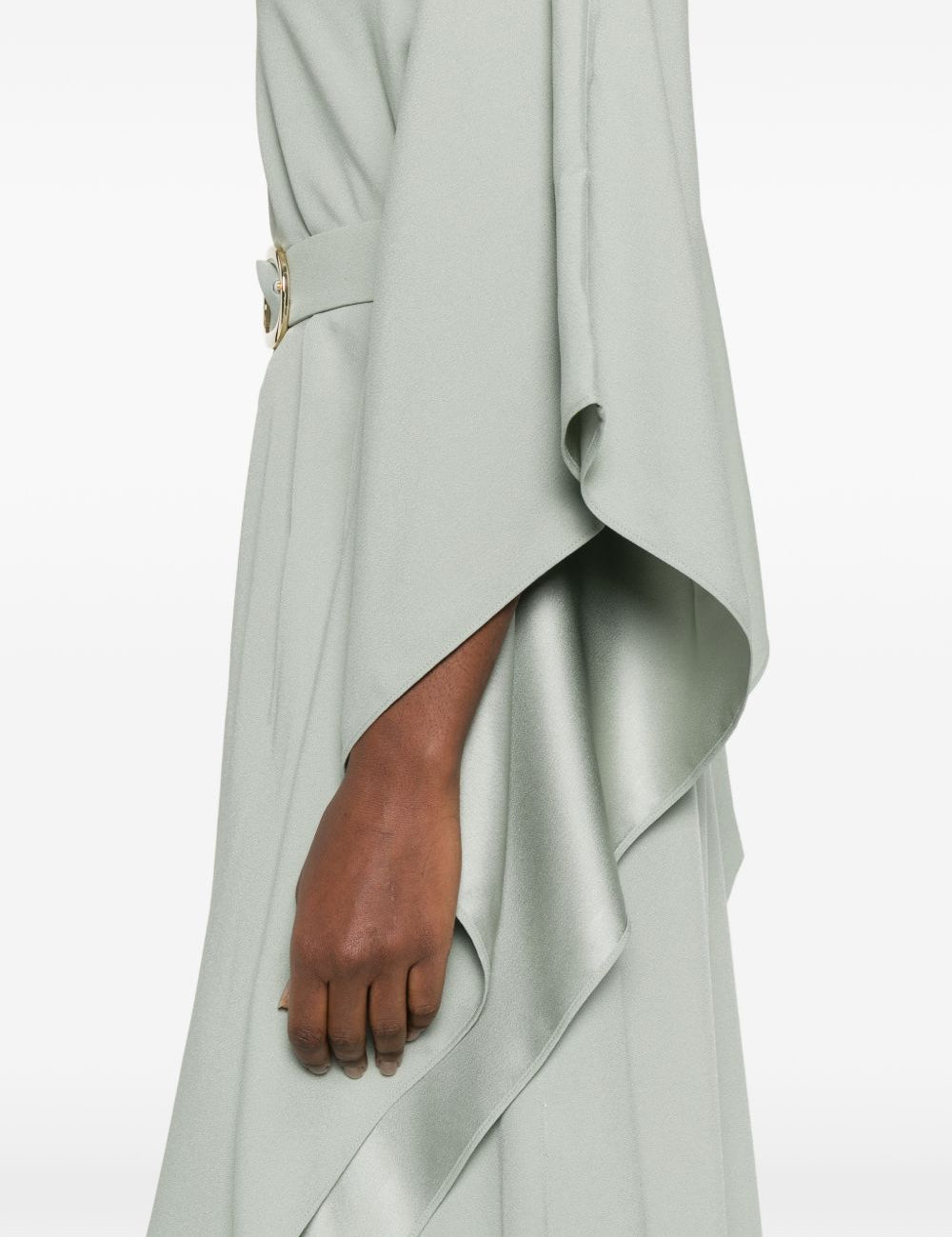 Abito lungo cassandra con scollo a v in grigio Taller marmo - donna 