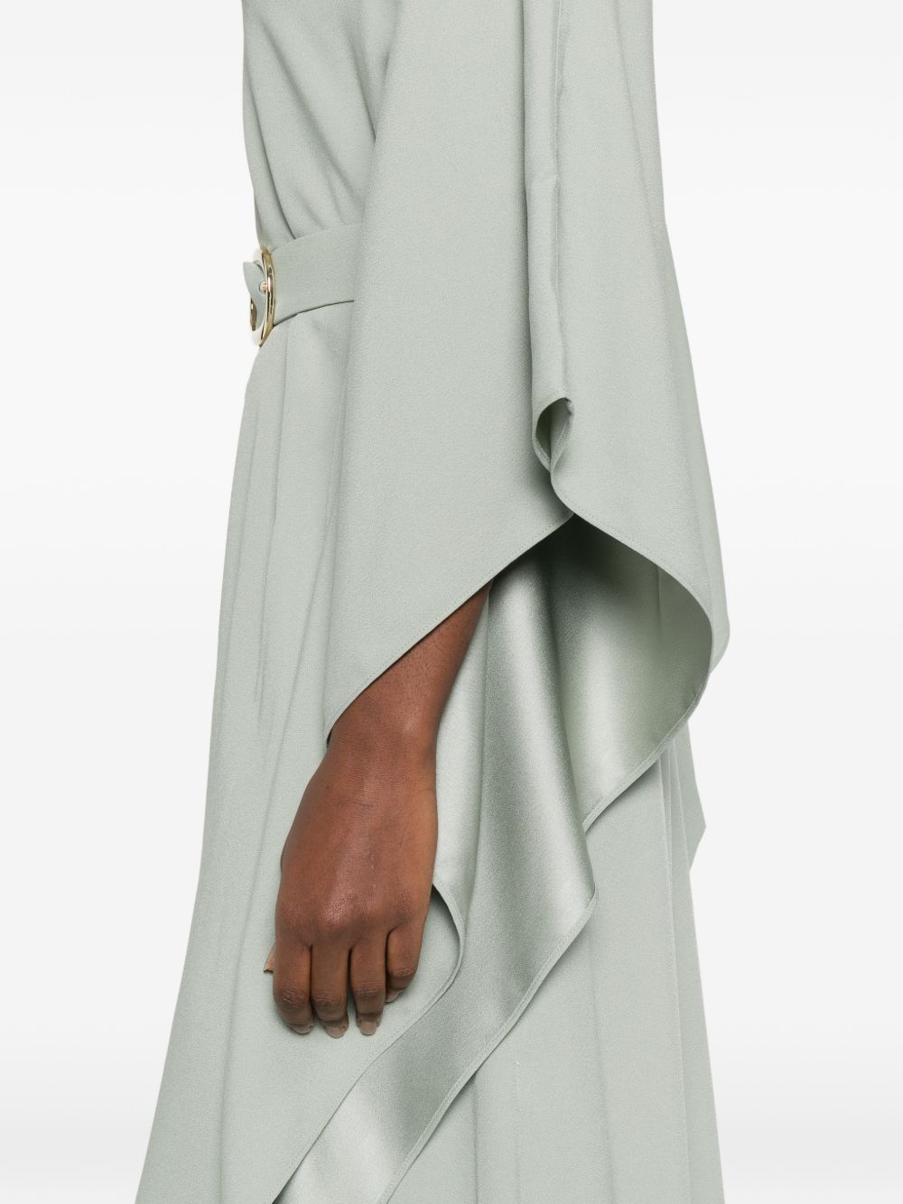 Abito lungo cassandra con scollo a v in grigio Taller marmo - donna 