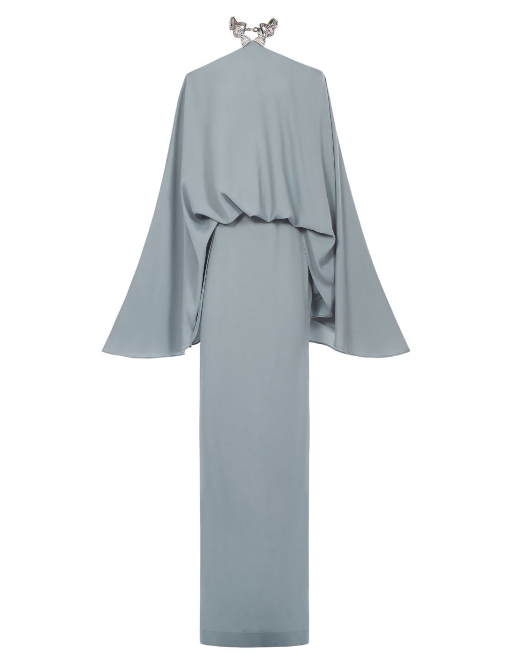 Abito maxi con choker in cristalli cyclades in blu Taller marmo - donna 