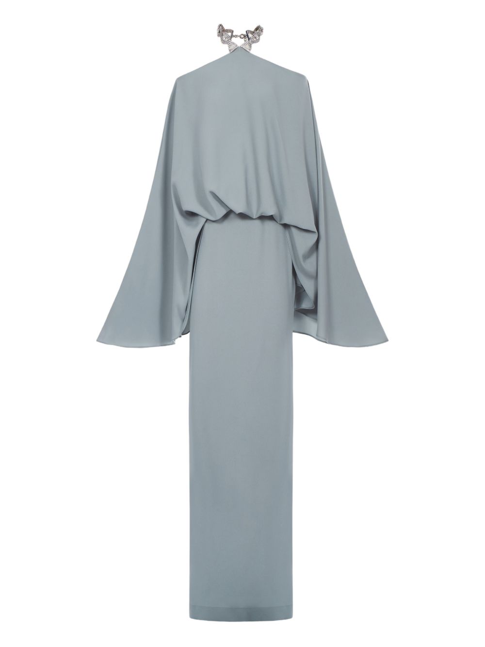 Abito maxi con choker in cristalli cyclades in blu Taller marmo - donna 