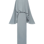 Abito maxi con choker in cristalli cyclades in blu Taller marmo - donna 