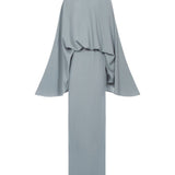 Abito maxi con choker in cristalli cyclades in blu Taller marmo - donna 