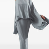 Abito maxi con choker in cristalli cyclades in blu Taller marmo - donna 