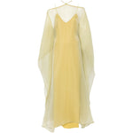 Abito da sera con design semi-trasparente in giallo Taller marmo - donna 