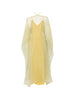 Abito da sera con design semi-trasparente in giallo Taller marmo - donna