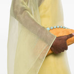 Abito da sera con design semi-trasparente in giallo Taller marmo - donna 