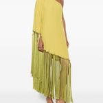 Abito lungo con frange Gunilla in giallo taller marmo - donna 