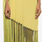 Abito lungo con frange Gunilla in giallo taller marmo - donna 