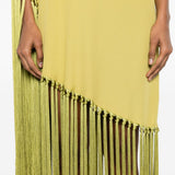 Abito lungo con frange Gunilla in giallo taller marmo - donna 