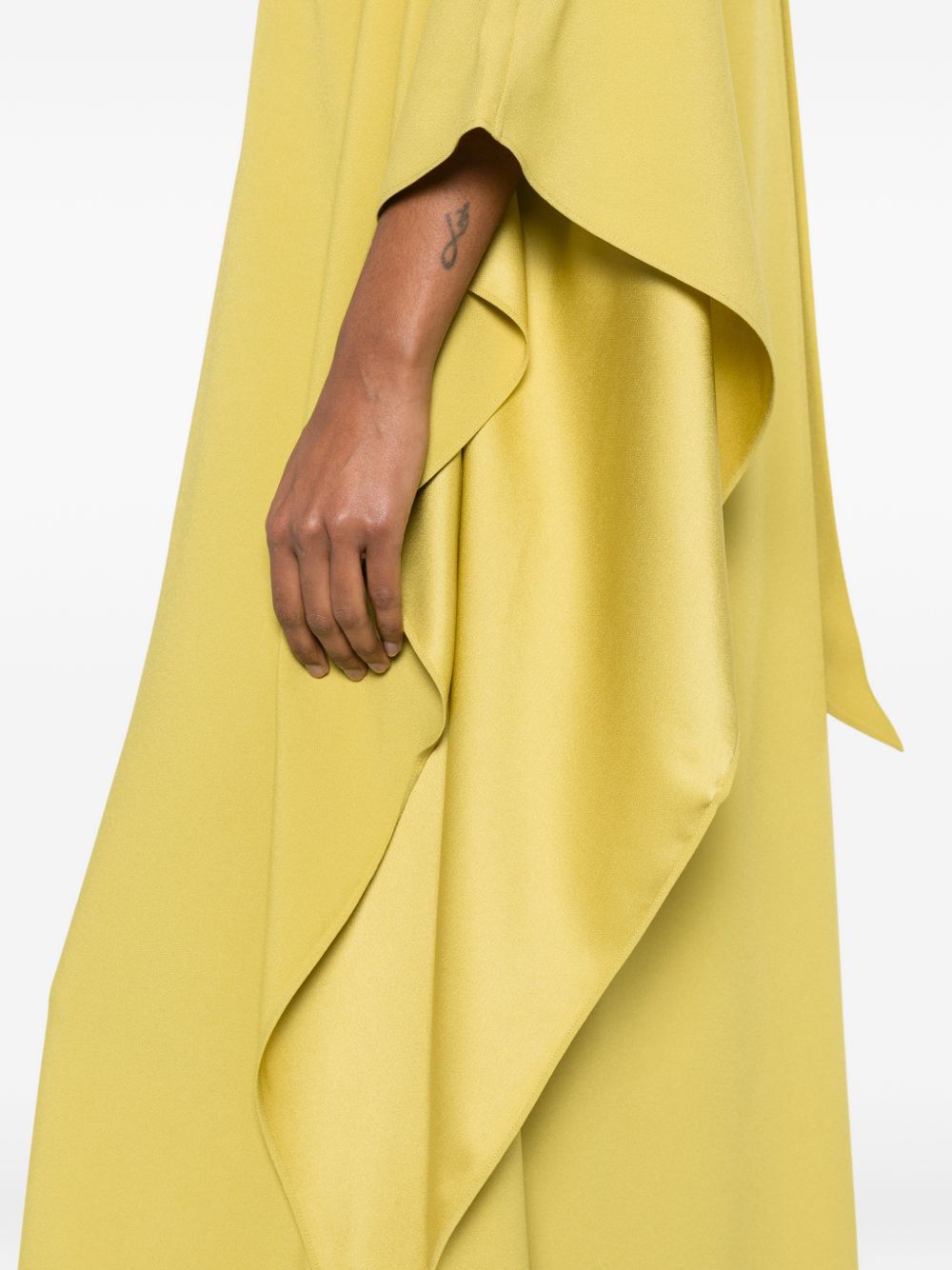 ABITO LUNGO MONOSPALLA IN GIALLO TALLER MARMO - DONNA 