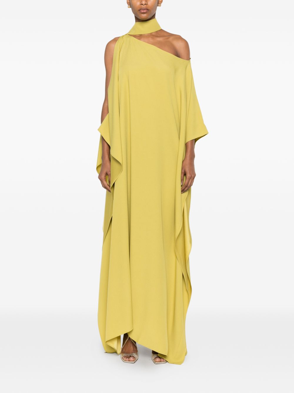 ABITO LUNGO MONOSPALLA IN GIALLO TALLER MARMO - DONNA 
