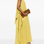 ABITO LUNGO MONOSPALLA IN GIALLO TALLER MARMO - DONNA 